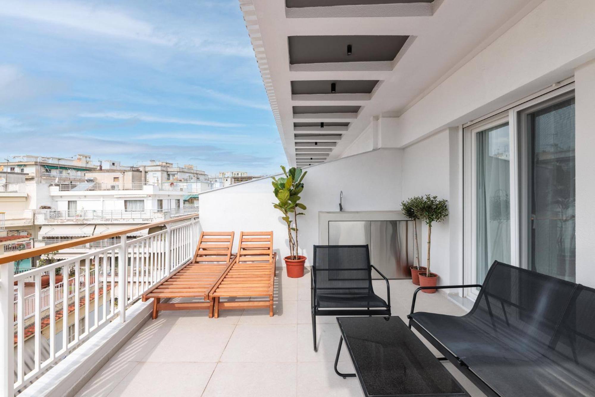 Skyview Bliss #4 Apartment Tesalonika Bagian luar foto
